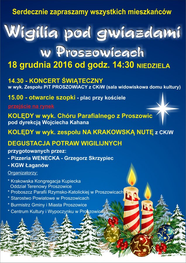 Wigilia w Proszowicach