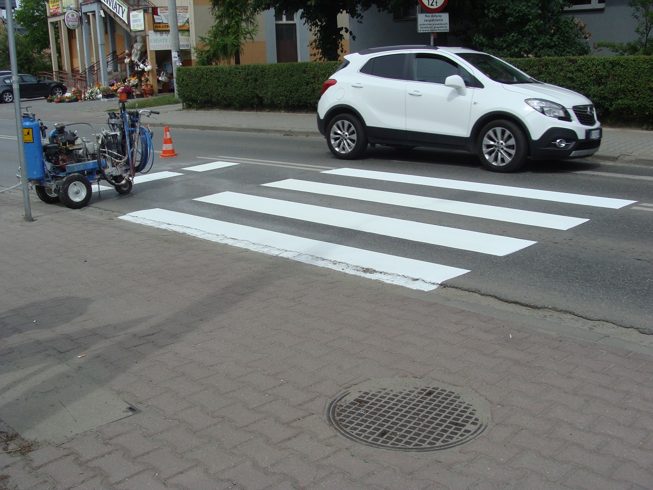 Odtworzenie oznakowania poziomego ulic gminnych w Proszowicach