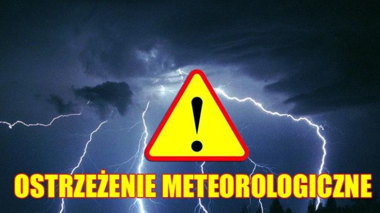 Ostrzeżenie meteorologiczne - burze