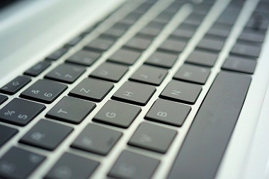 Zdjęcie klawiatury laptopa